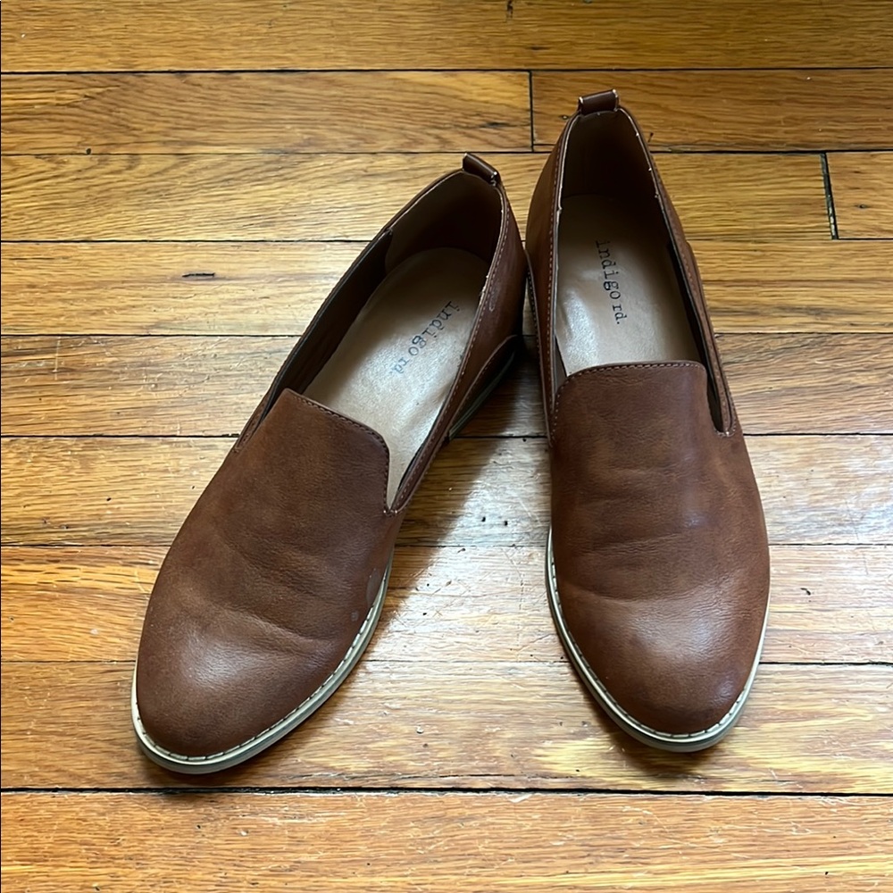Indigord Brown Leather Loafers